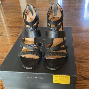 Ann Taylor Thea Woven Zip Sandal